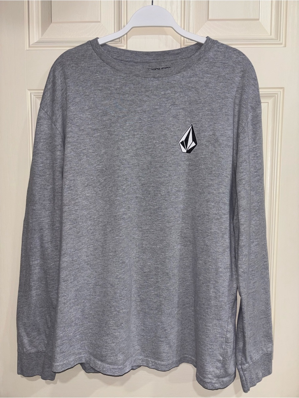 Volcom Gray Long Sleeve Logo Tee